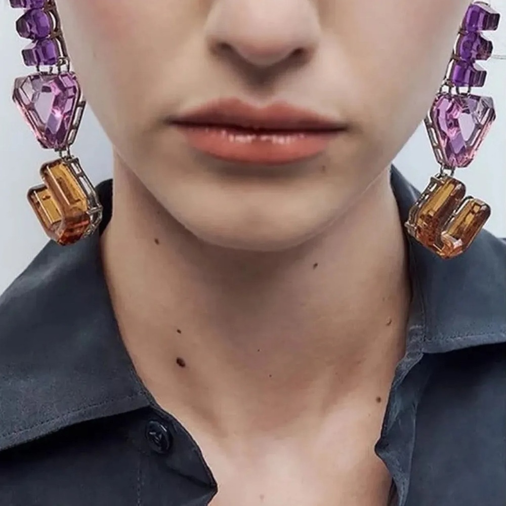 ZARA "I LOVE YOU" STUNNING EARRINGS🔥🔥🔥